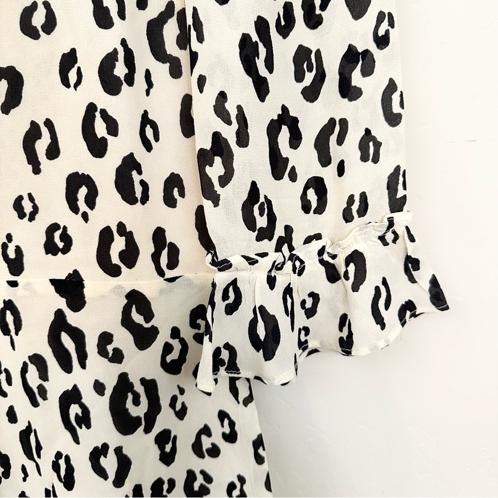 Reformation Doutzen Dress- Snow leopard print - Picture 8 of 16